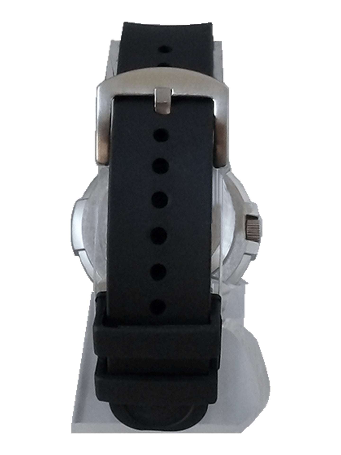Del Mar Sand Key Black Dial Rubber Strap Watch 50524