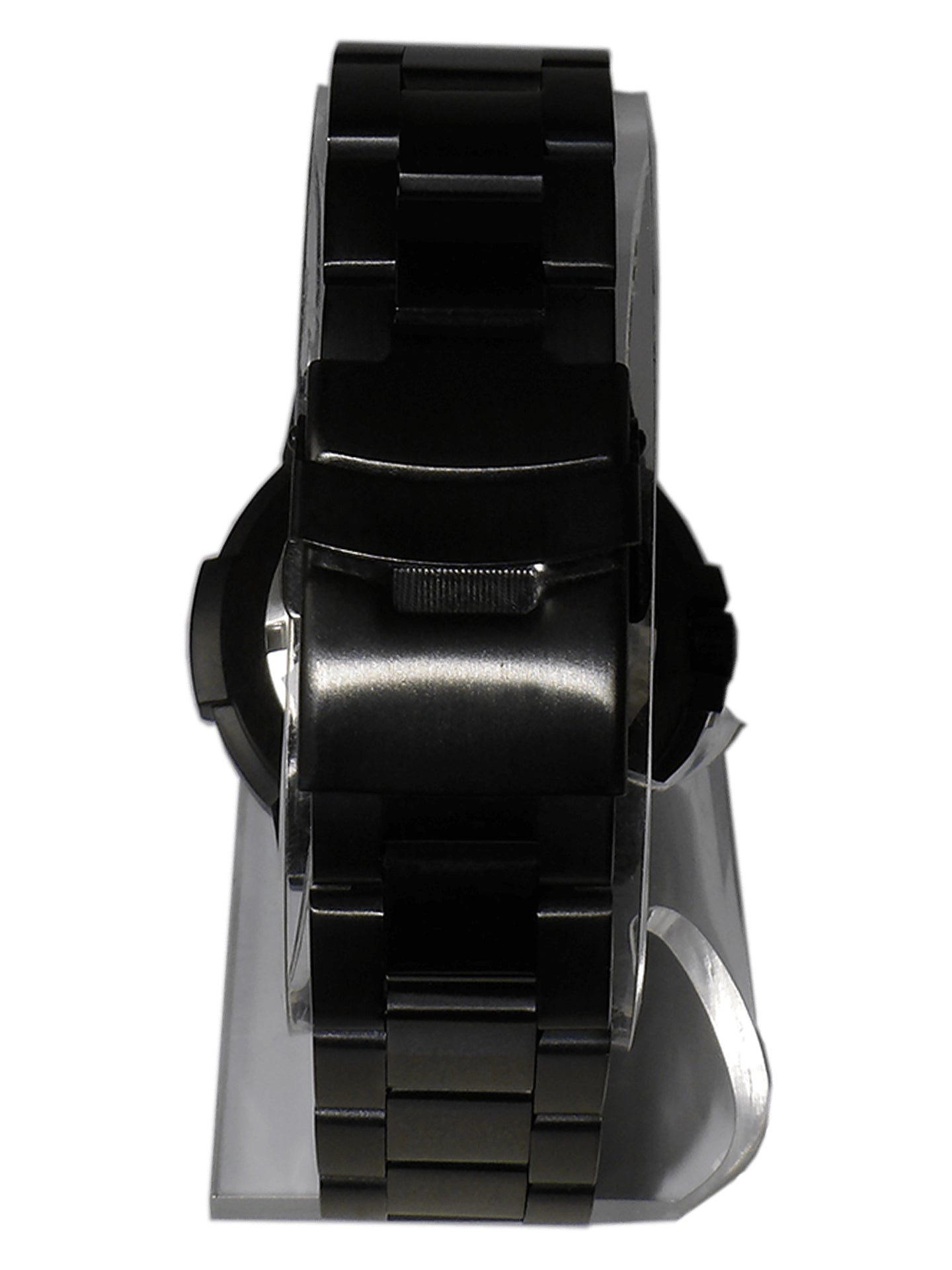 Men's Sand Key Dive 200M Watch – White Face & Black Metal Bracelet #50515