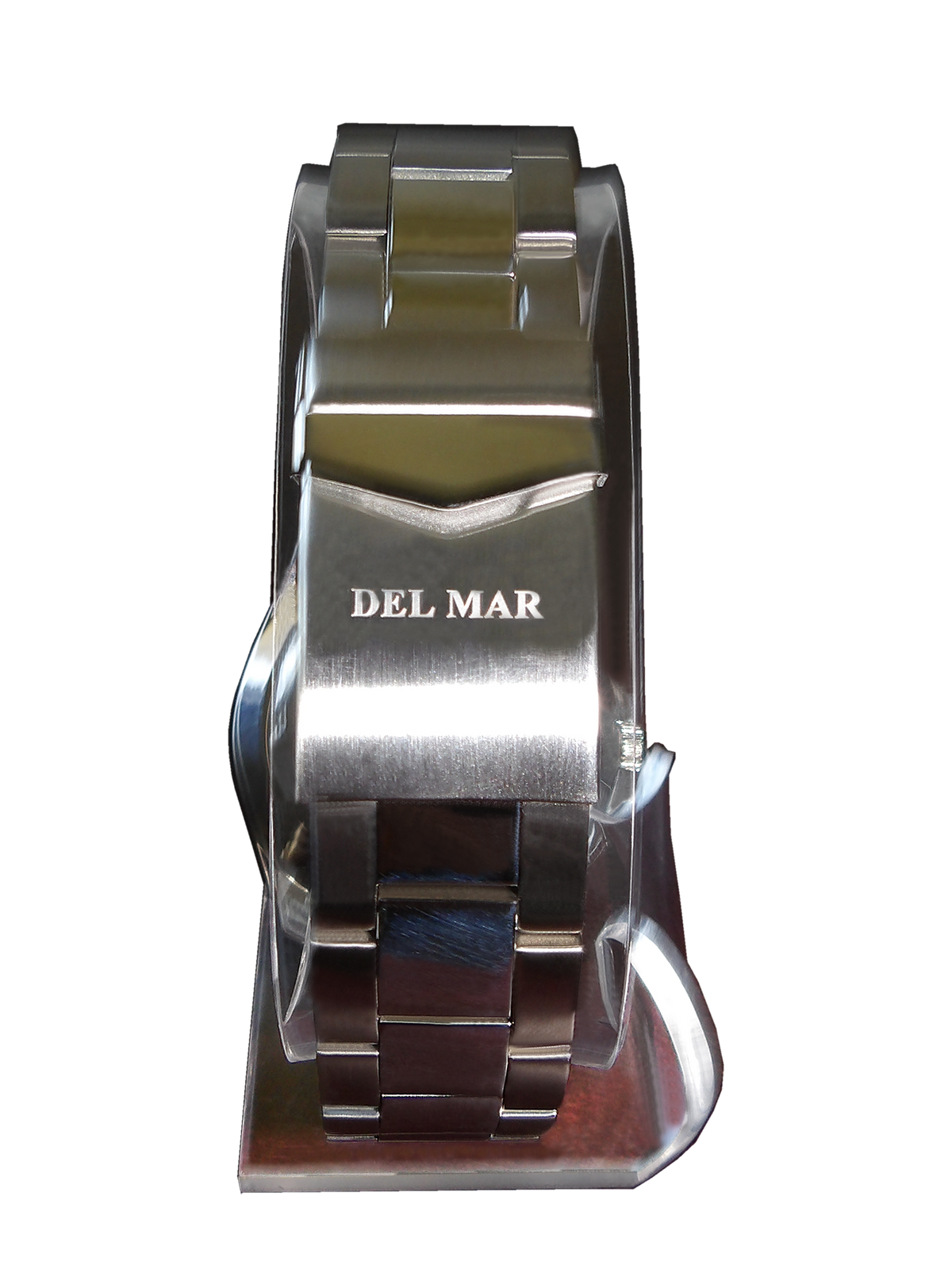 Del Mar Men’s Admiral Stainless Steel Black Dial Watch #50275