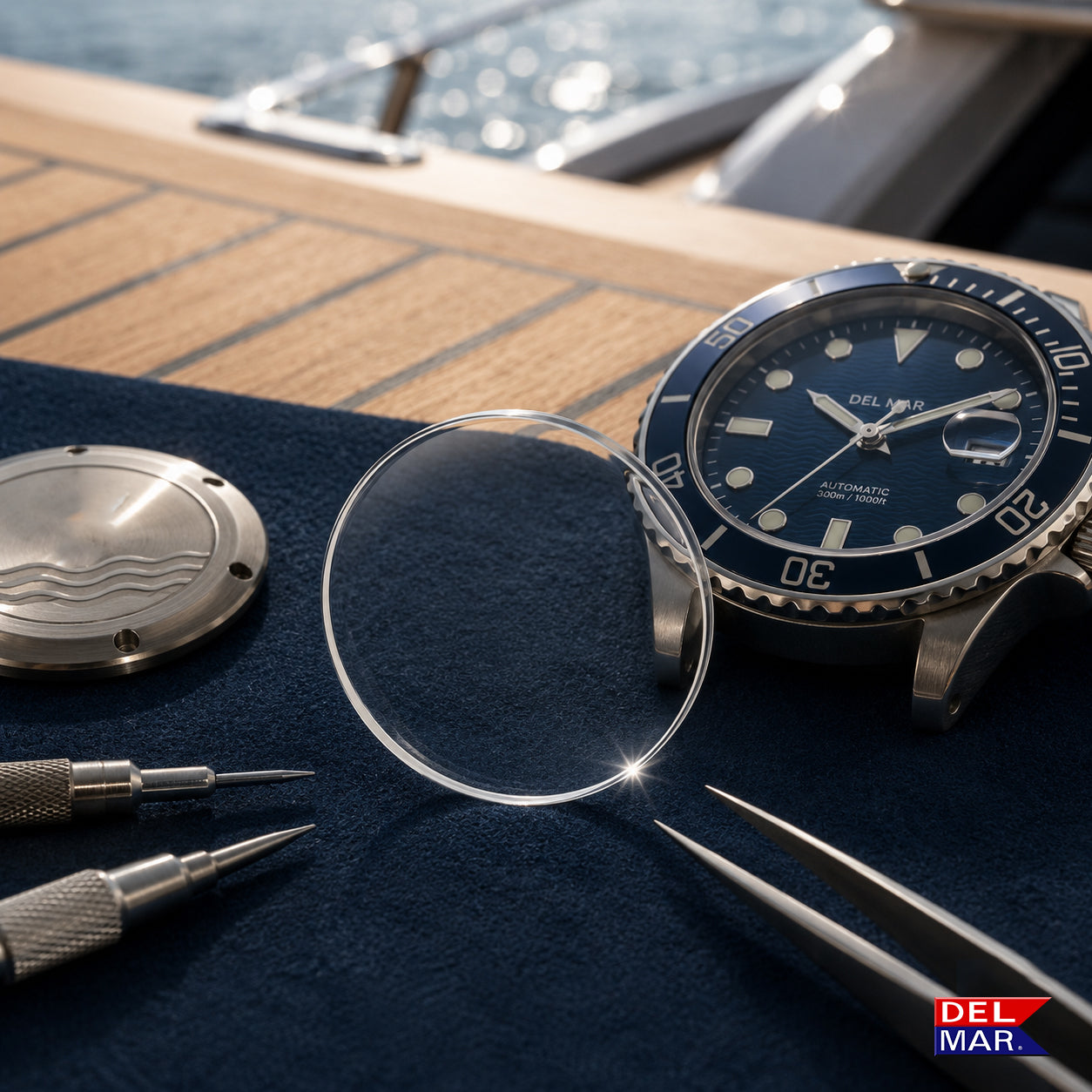 Restore the clarity and appearance of your Del Mar watch with a genuine sapphire watch crystal replacement.