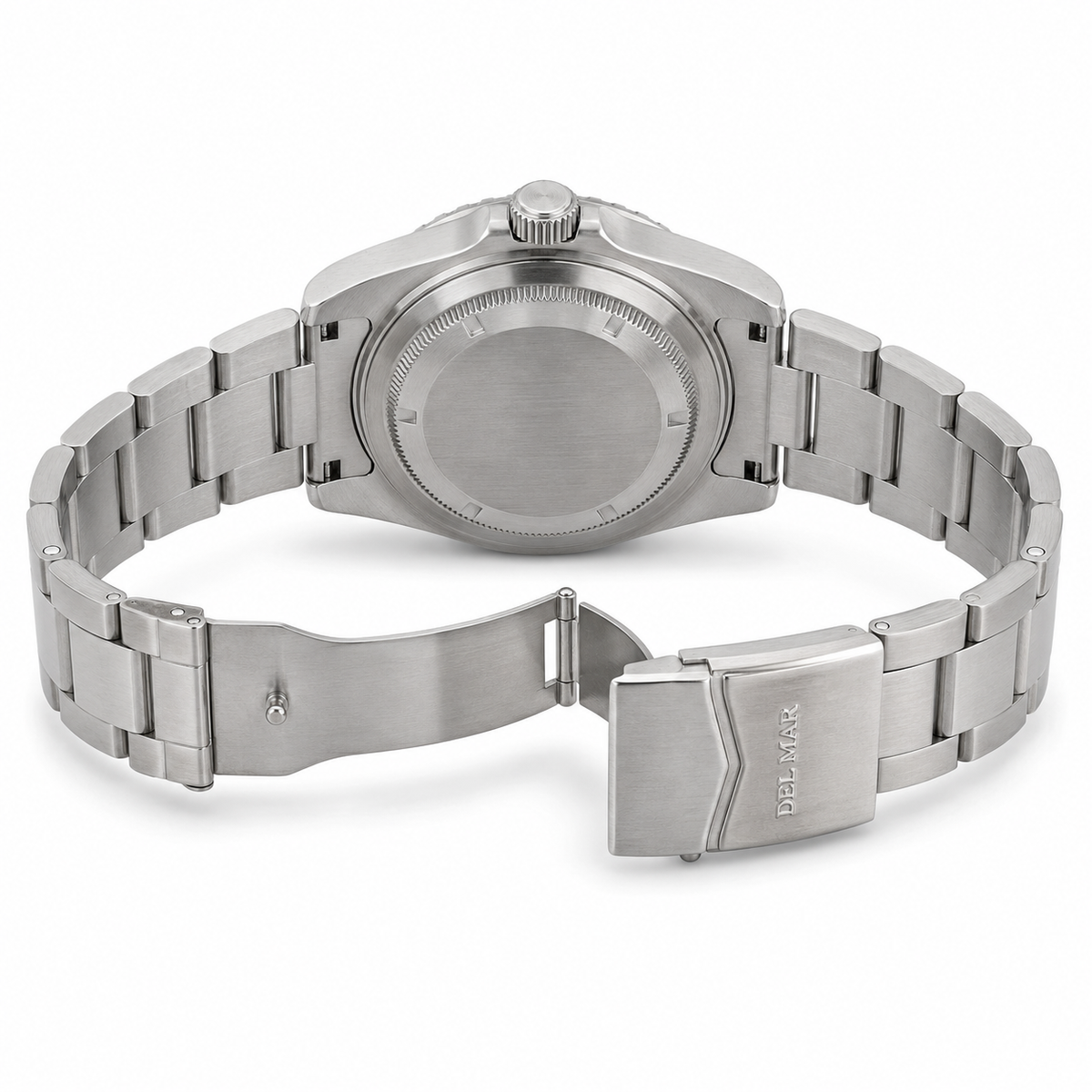 Del Mar Nautical Men’s Black Dial Watch, 200 M – 50404
