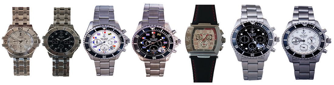 Del Mar Men's All Stainless-Steel Chronograph Watch designed to keep impeccable time and provide the functionality 