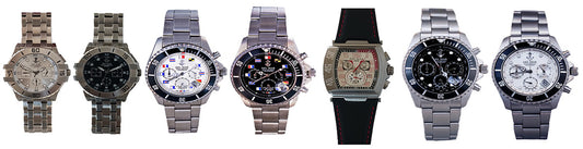 Del Mar Men's All Stainless-Steel Chronograph Watch designed to keep impeccable time and provide the functionality 
