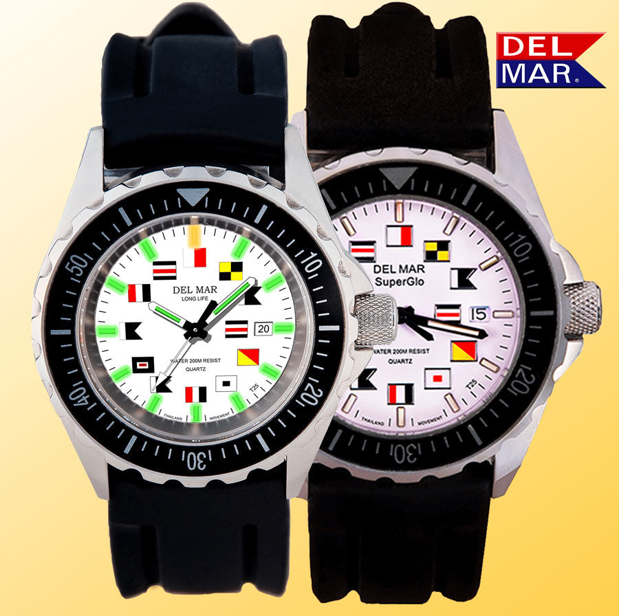 Del Mar Exclusive Super Glo Collection: Rugged Watches with Illuminating Glow Micro Gas