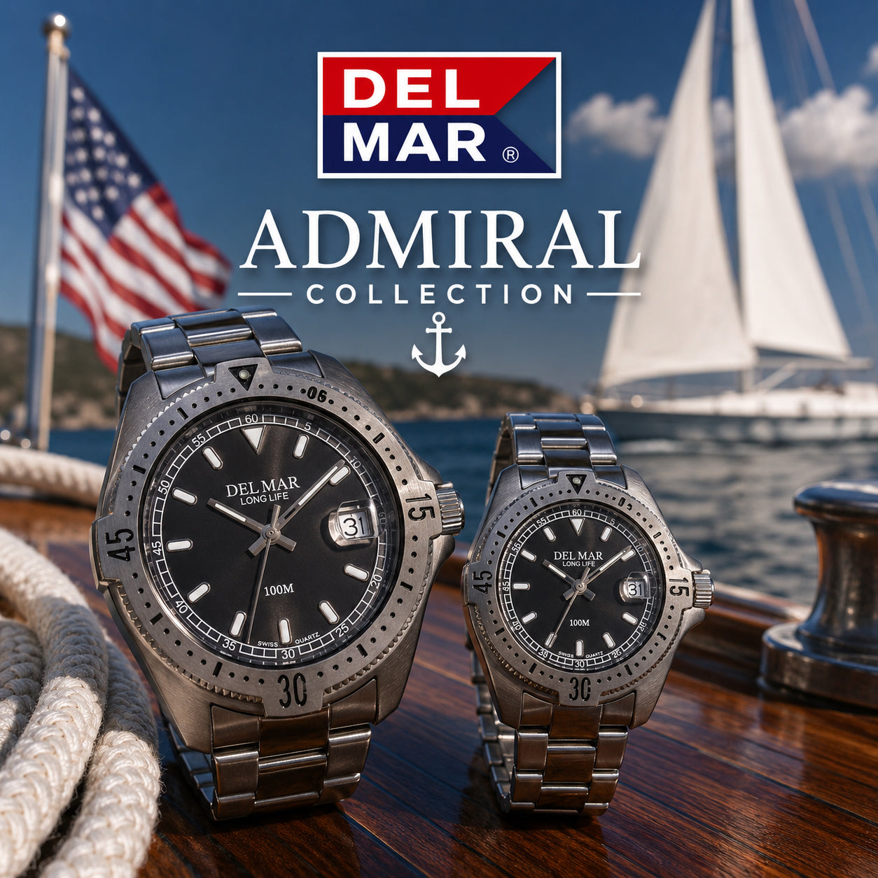 The Del Mar Admiral Collection brings together classic maritime design with a refined his-and-hers pairing concept.