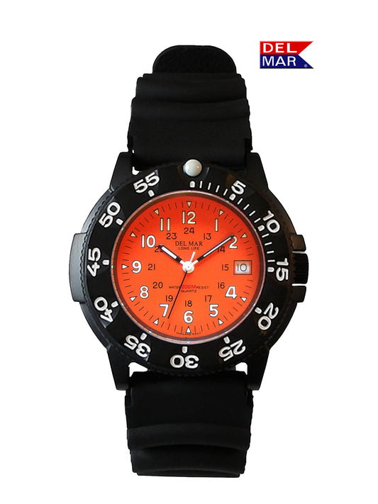 Men’s Sand Key Dive 200 M Orange Face & Black Strap #50510
