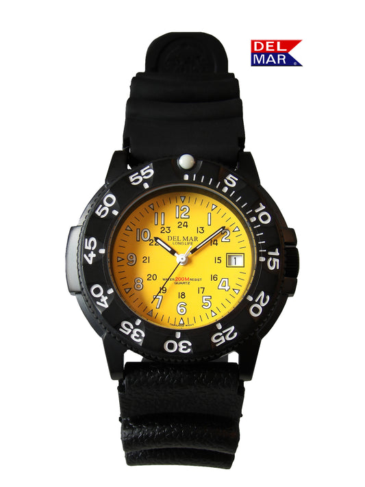 Del Mar Sand Key Dive 200 – Yellow Dial Sport Strap Watch – 200M