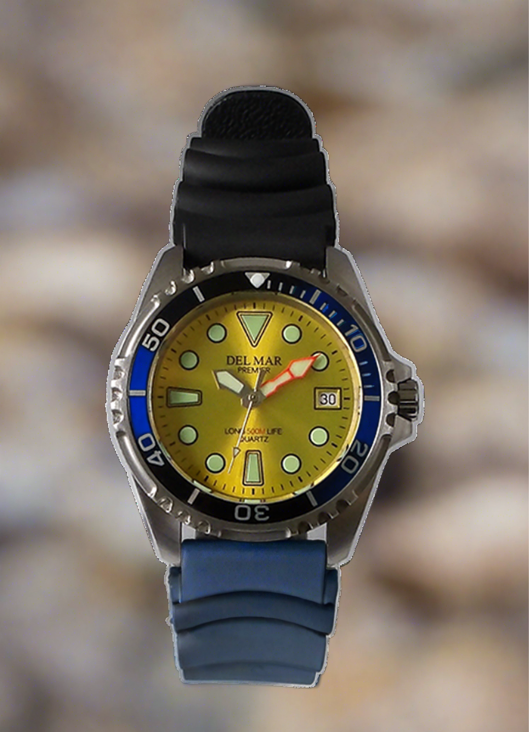 Del Mar Pro Dive 500M – Yellow Dial / Black Strap #50419