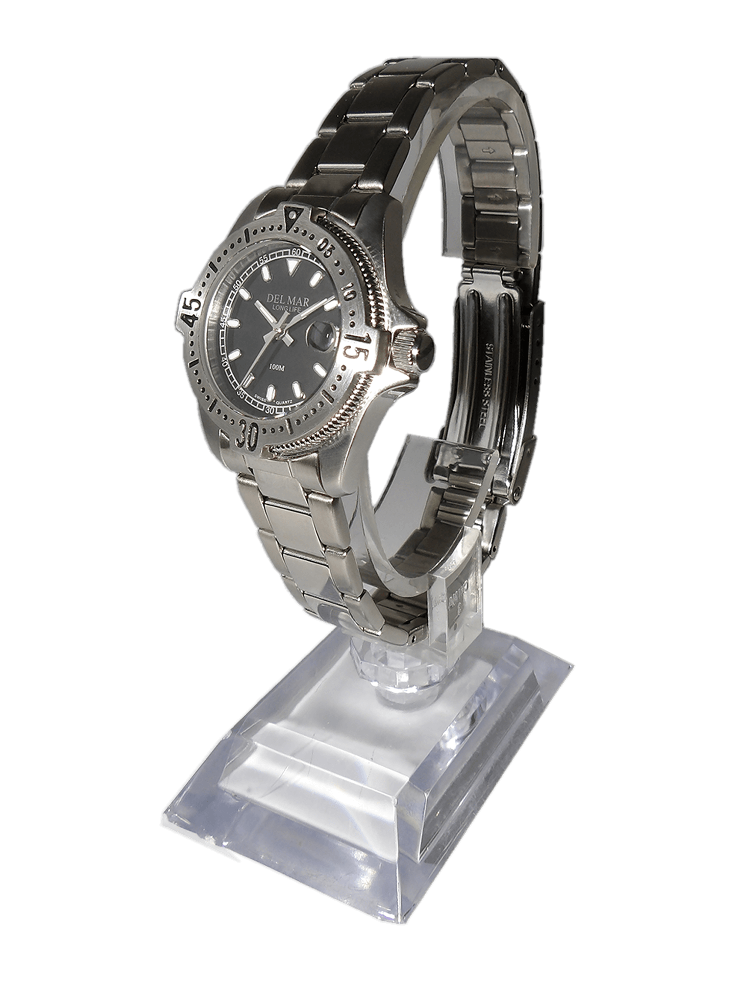 Del Mar Classic Ladies Admiral Black Dial Dress Watch 50276
