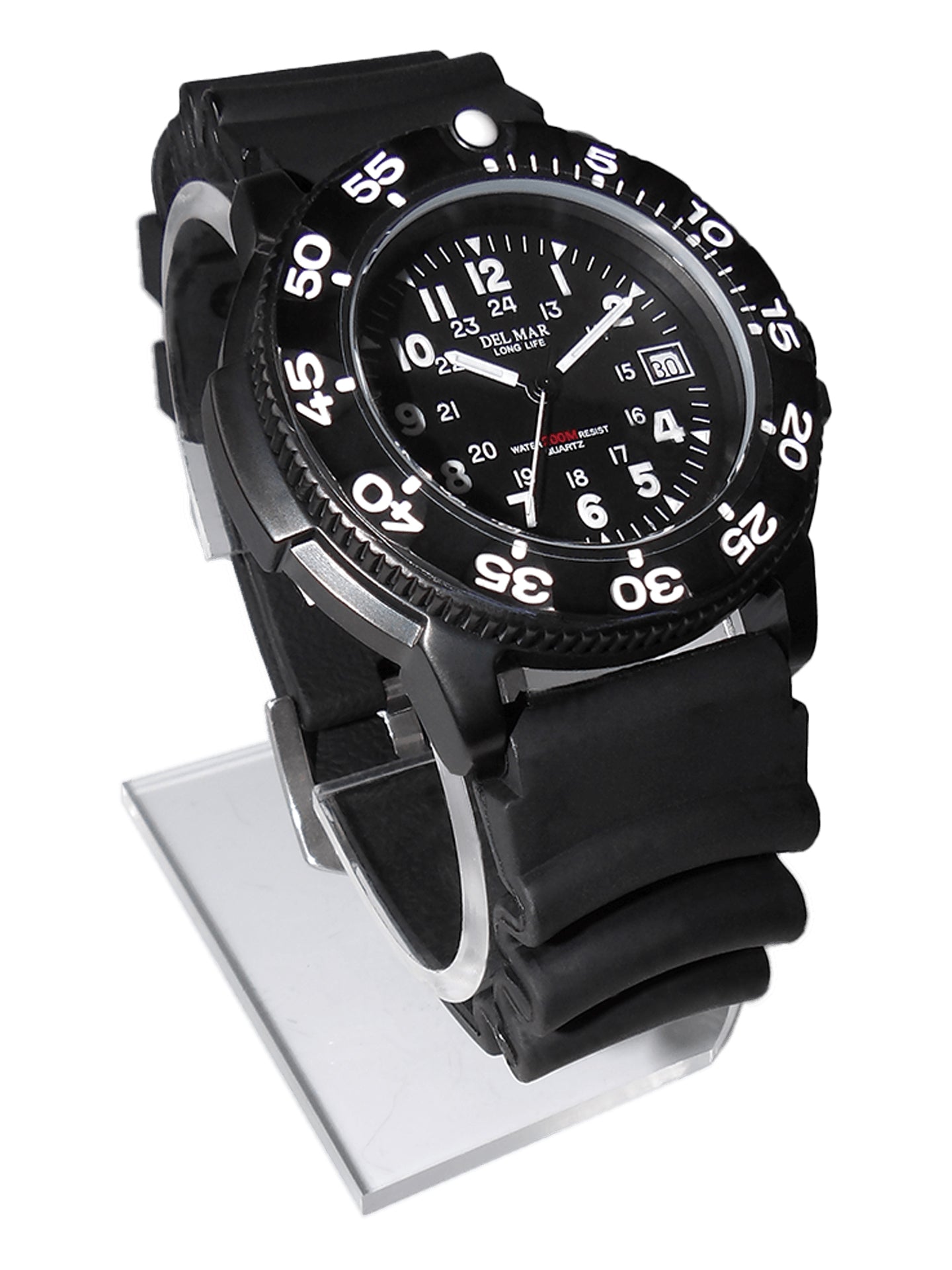 en’s Sand Key Dive 200M Black Face & Black Strap #50511