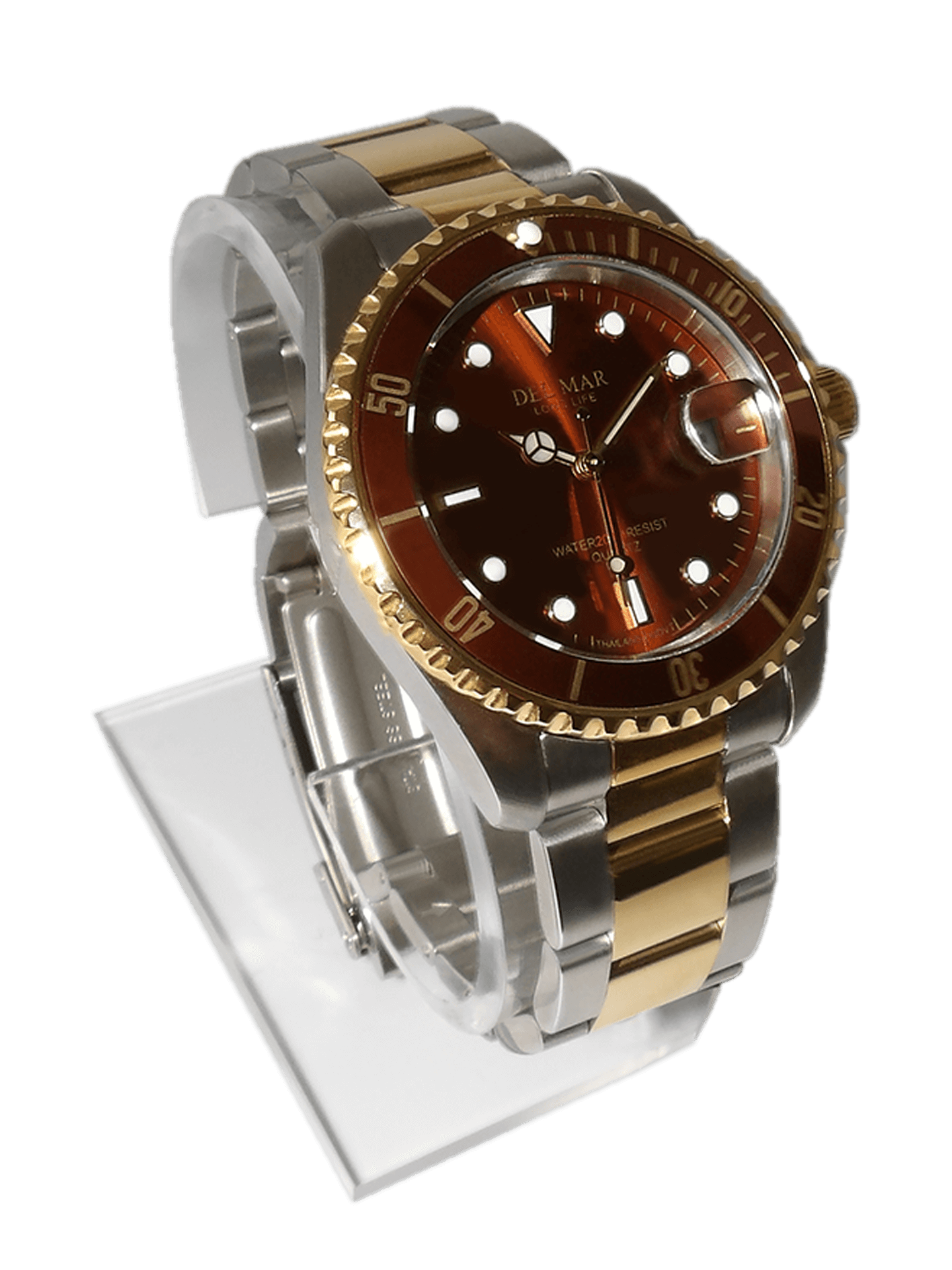 Del Mar Coronado Bronze Dial Two-Tone Watch 50143 | Stainless Steel 200M Water
