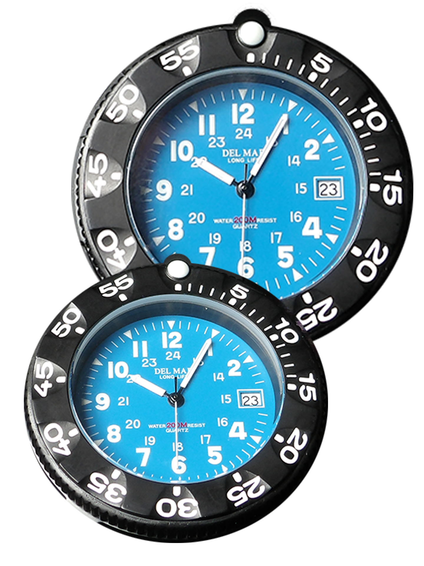 Del Mar Sand Key His & Hers Blue Dial Watch Set | 200M Water Resistant