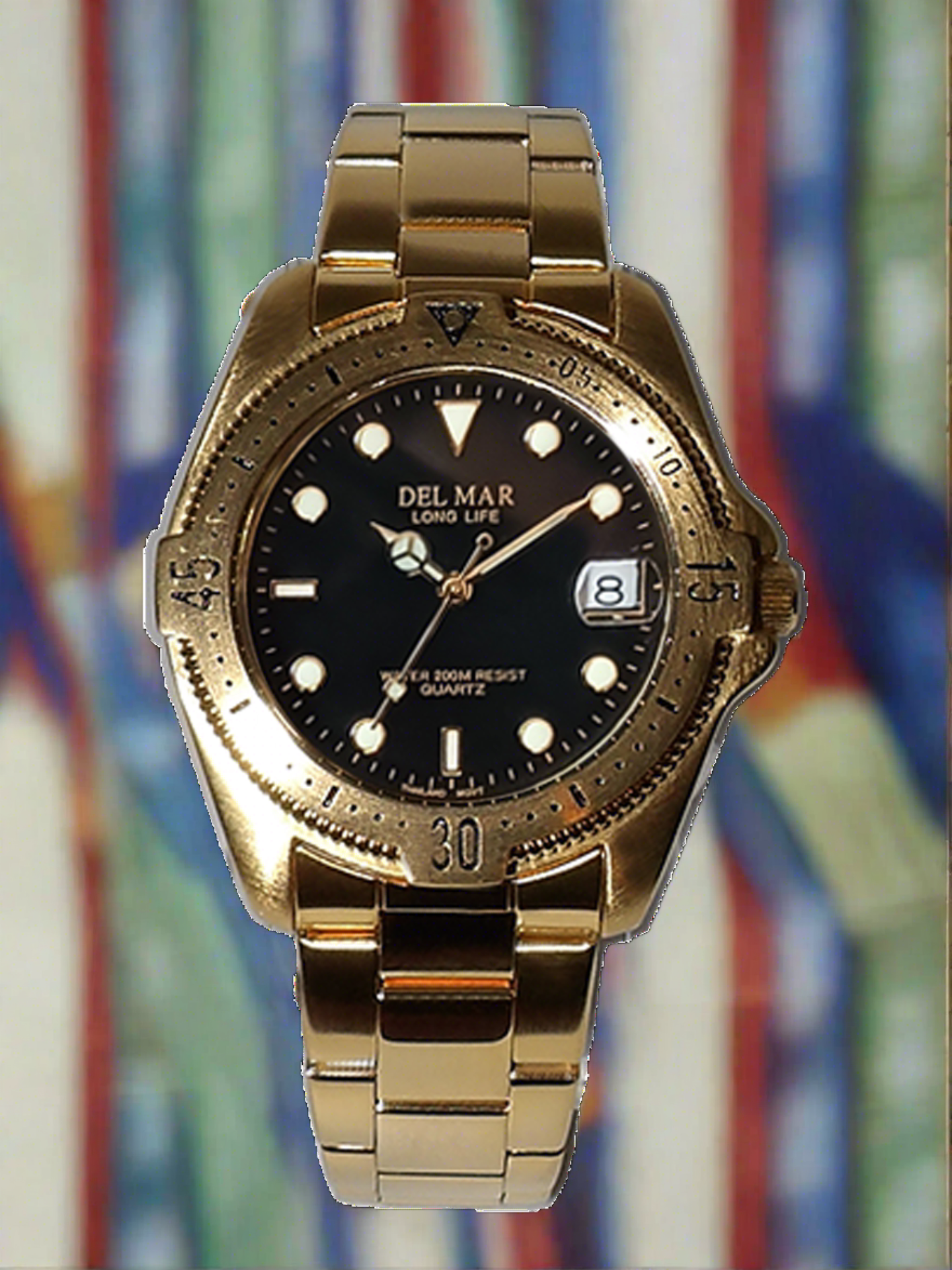 Men's Admiral Classic Black Dial Dress Watch #50273, ideal for yachting and boating enthusiasts seeking elegance and precision on the water."