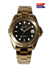 Del Mar Watch Men's Admiral Classic Gold Tone Dress Watch #50273