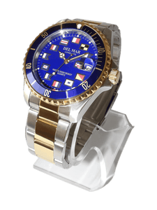 Men's Long Life Nautical Blue Face & Bezel Watch #50407