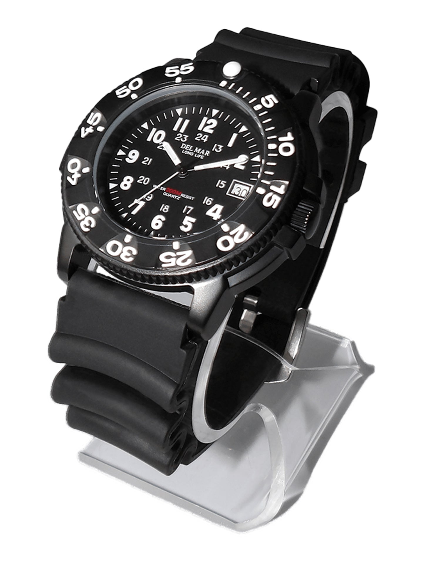 en’s Sand Key Dive 200M Black Face & Black Strap #50511