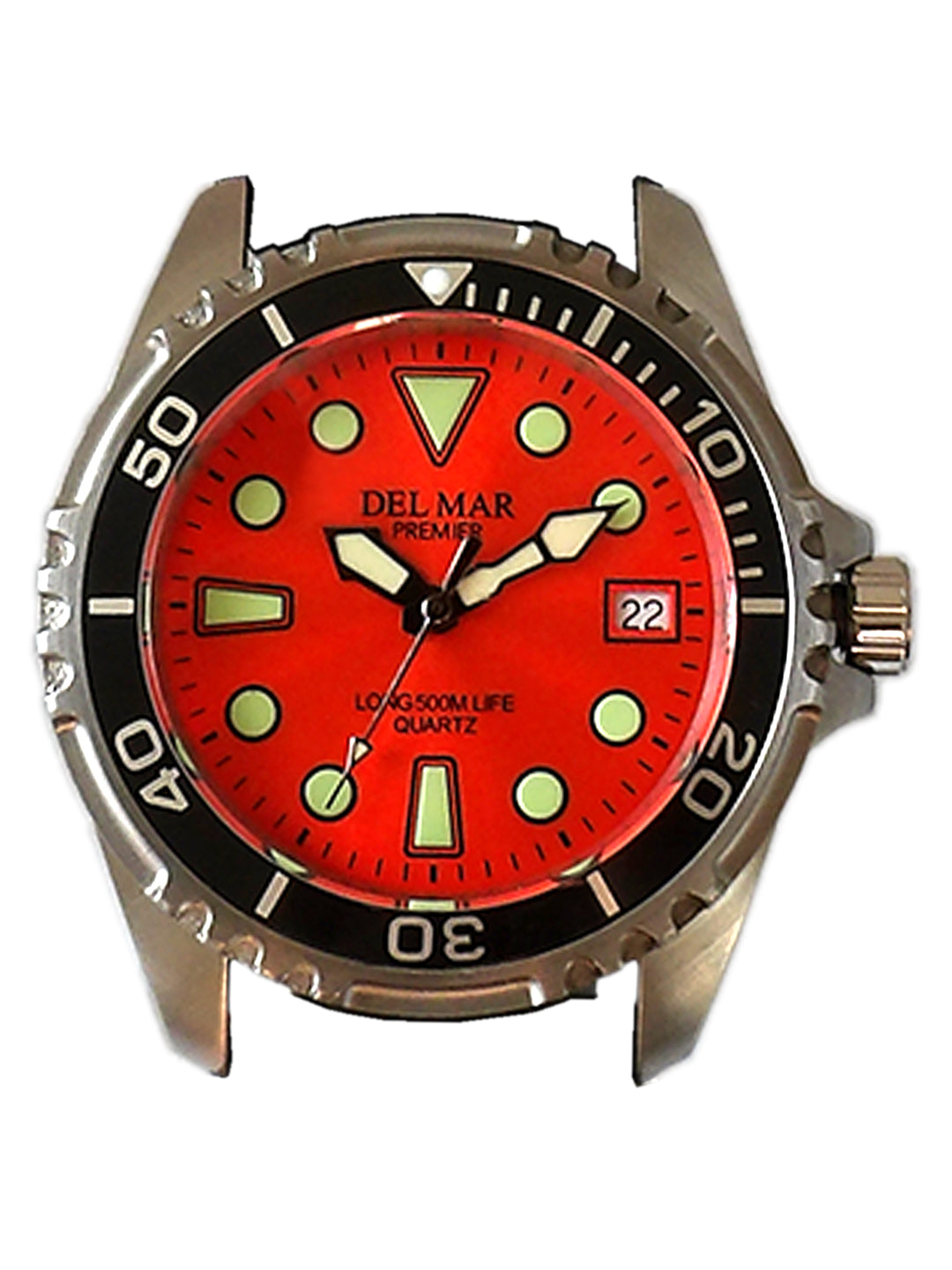 Del Mar Pro Dive 500M – Orange Dial / Black Strap #50420