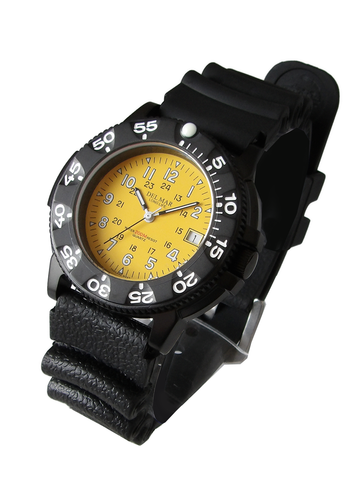 Del Mar Sand Key Dive 200 – Yellow Dial Sport Strap Watch – 200M