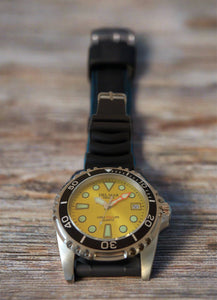 500-Meter Premier Pro Dive Yellow Dial Sporty Watch #50419
