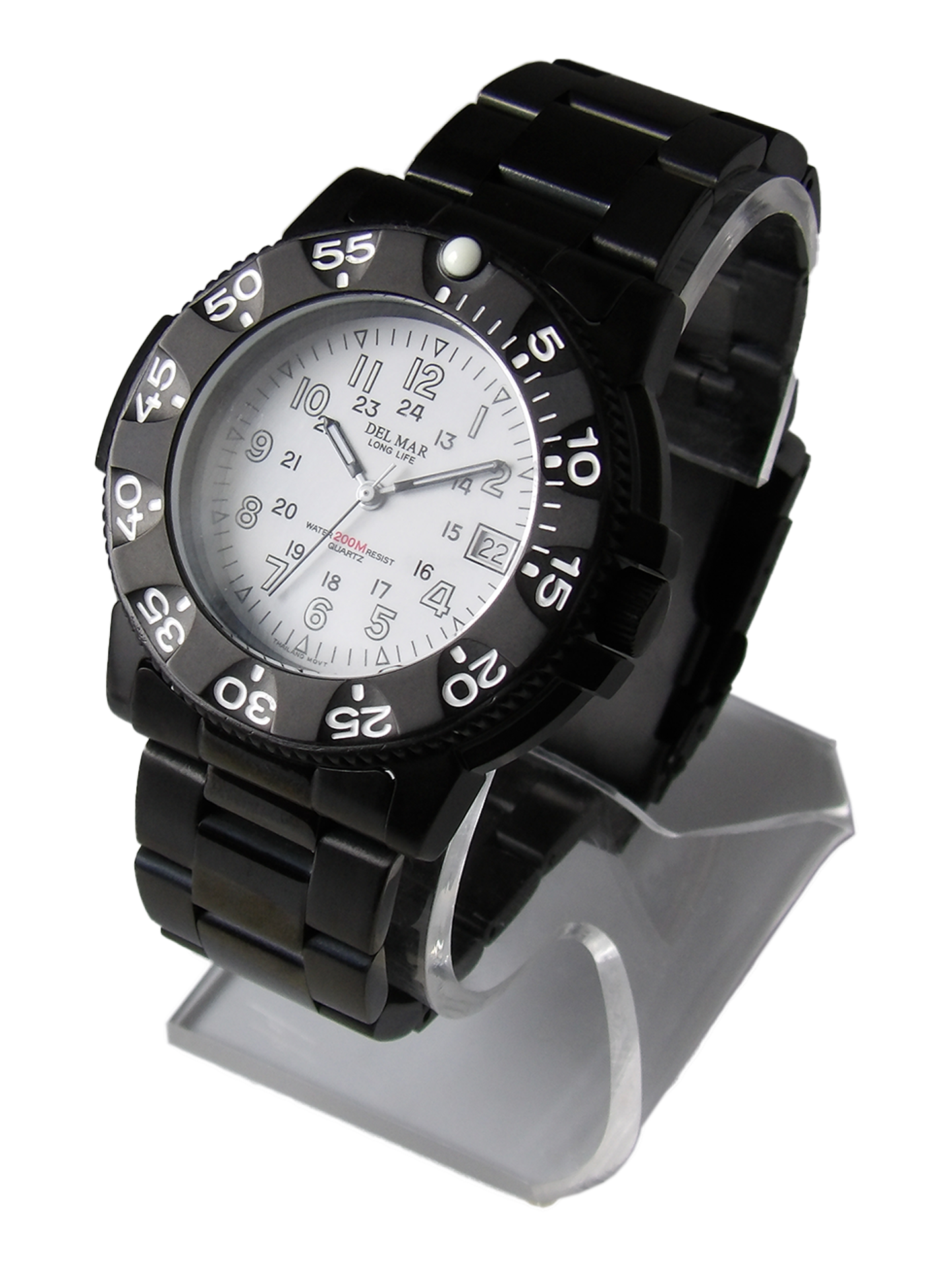 Del Mar Sand Key His & Hers White Dial Watch Set | 200M Water Resistant