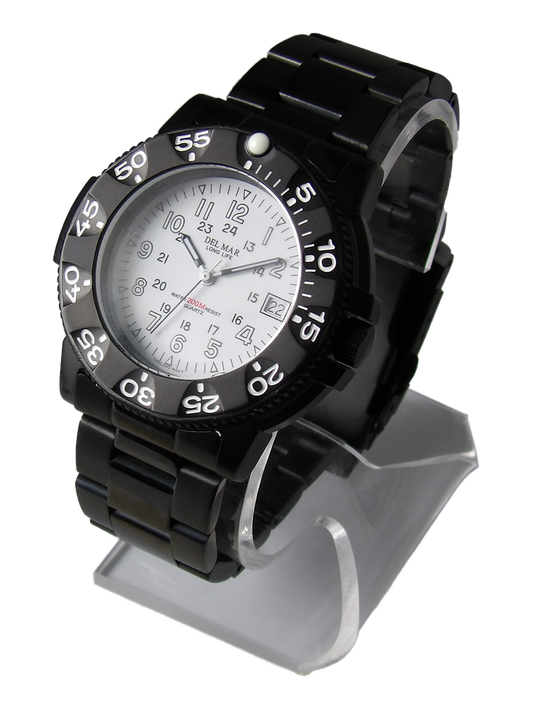 Del Mar Sand Key His & Hers White Dial Watch Set | 200M Water Resistant
