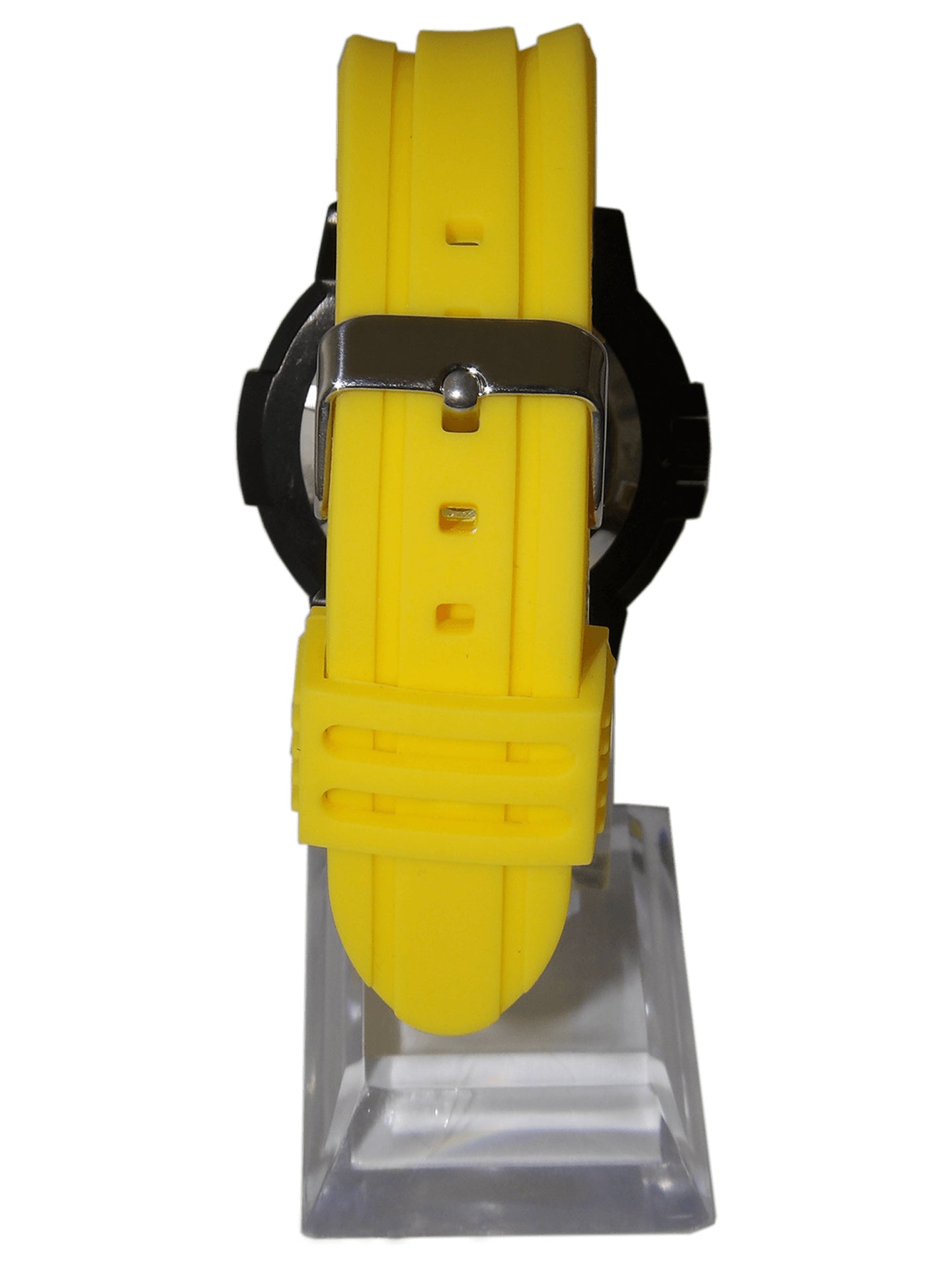 Del Mar Sand Key Yellow Dial Rubber Strap Watch 50384