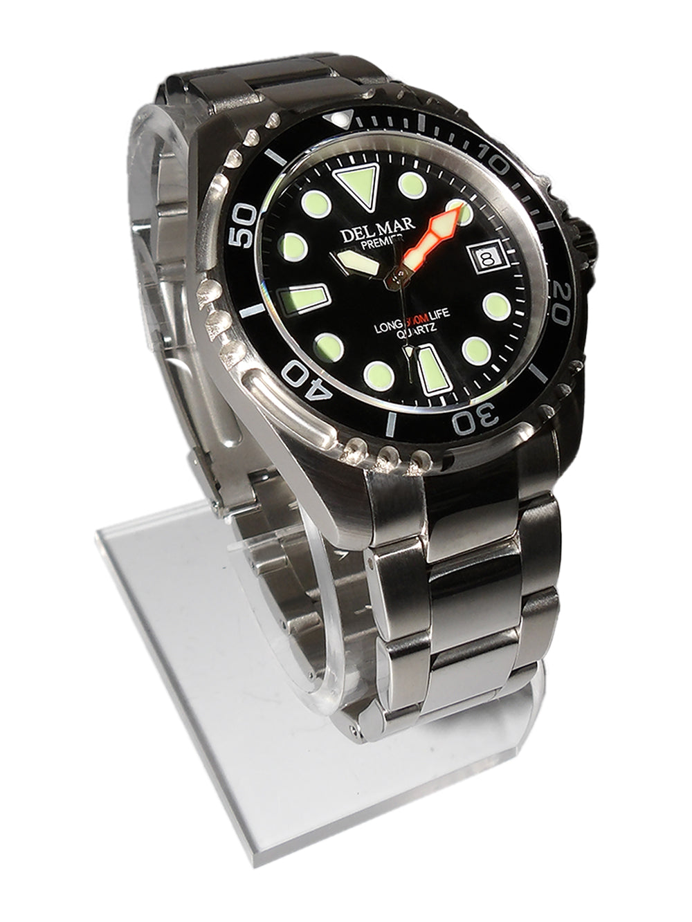 Del Mar Pro Dive 500M – Black Dial / Stainless Steel Bracelet #50421