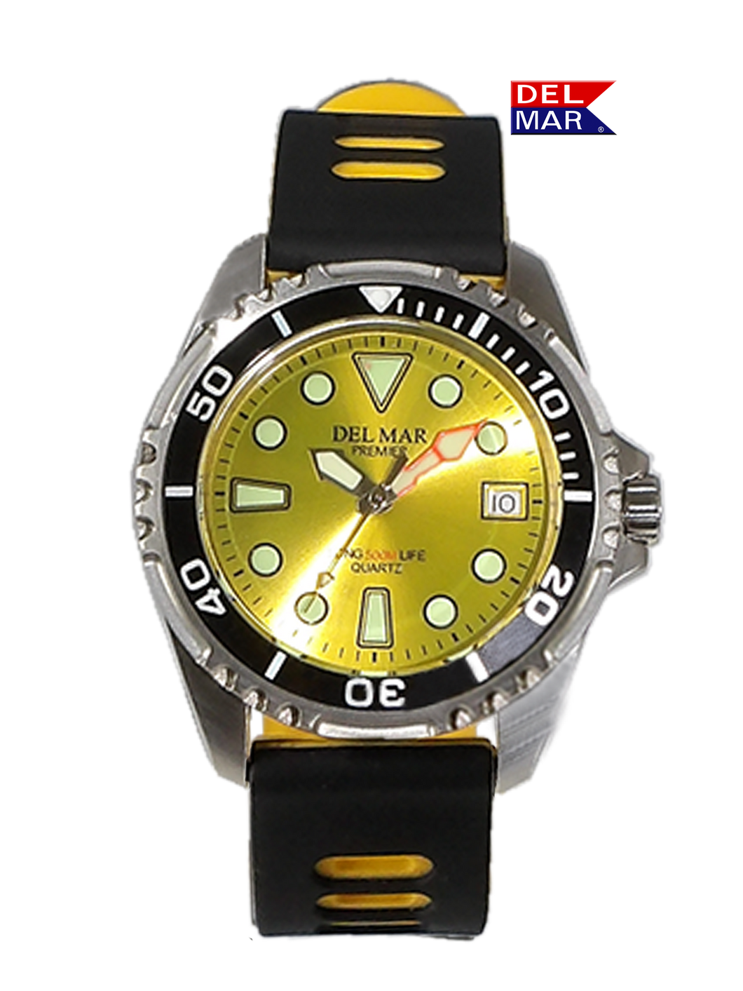 500 Meter Premier Pro Dive Watch #50456 - Yellow Dial