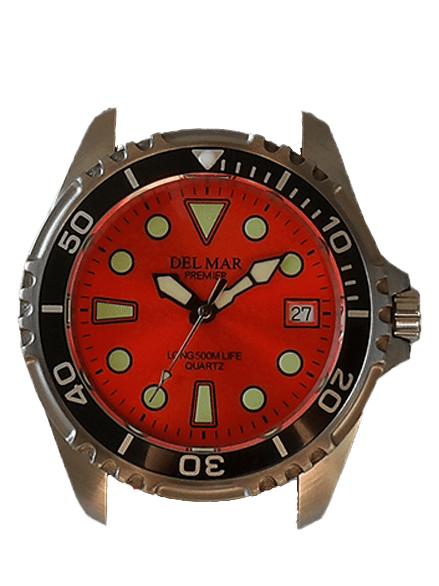 Del Mar Pro Dive 500M – Orange Dial / Two-Tone Sport Strap #50457