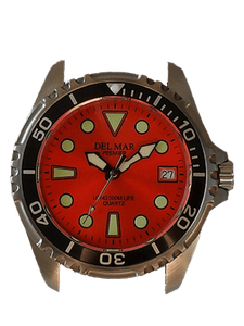 Men's 500 Meter Premier Pro Dive Watch #50457 - Orange Dial