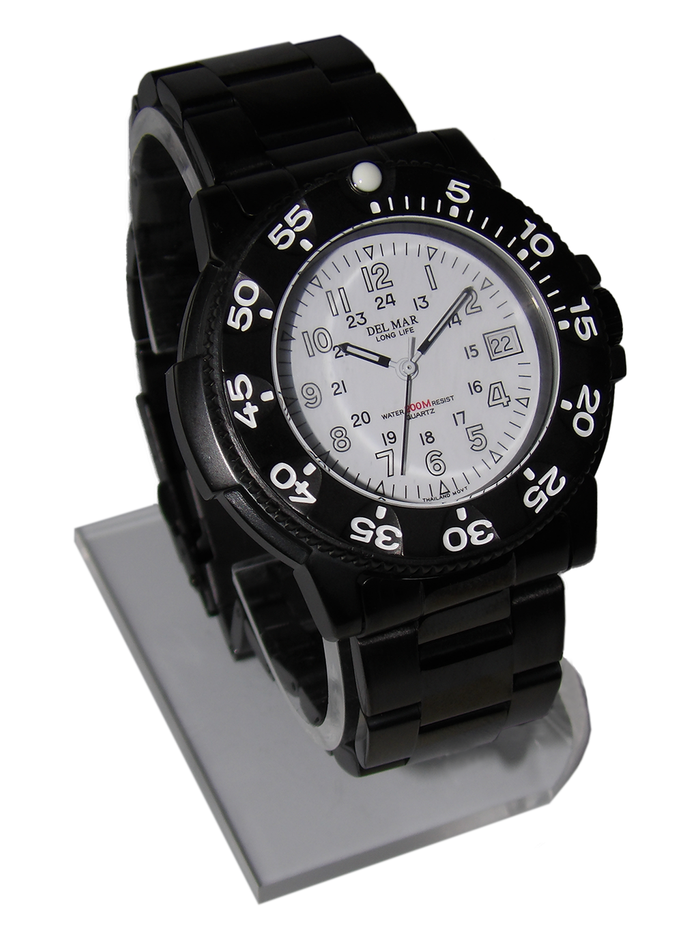 Del Mar Sand Key His & Hers White Dial Watch Set | 200M Water Resistant
