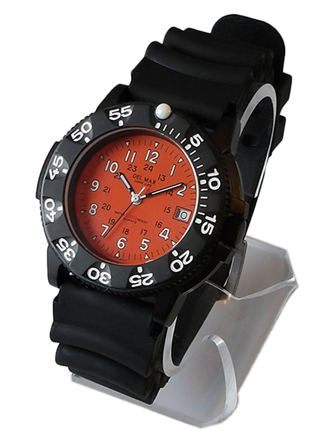 Men’s Sand Key Dive 200 M Orange Face & Black Strap #50510