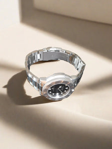 Del Mar Men's Sand Key Watch, Steel Case, Stainless-Steel Bracelet #50525