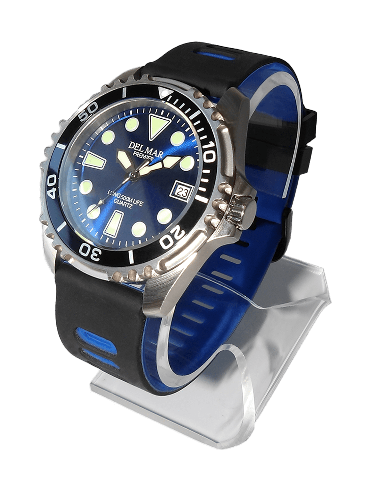 Del Mar Pro Dive 500M – Blue Dial / Blue & Black Strap #50459