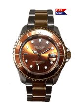 Del Mar Watches Men's Long Life Stunning Bronze Coronado Watch with T/T Bracelet #50143
