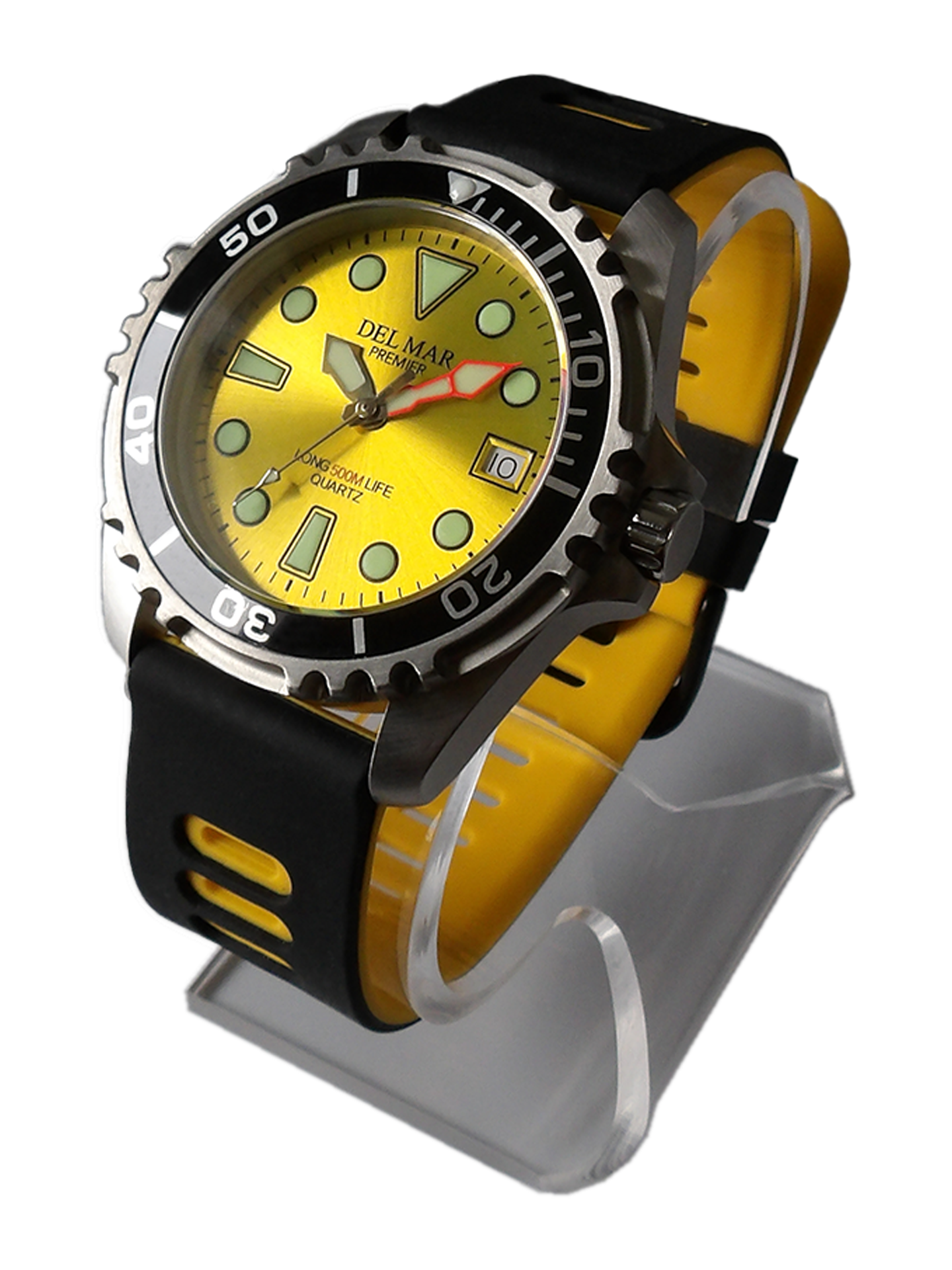 Del Mar Pro Dive 500M – Yellow Dial / Yellow & Black Strap #50456
