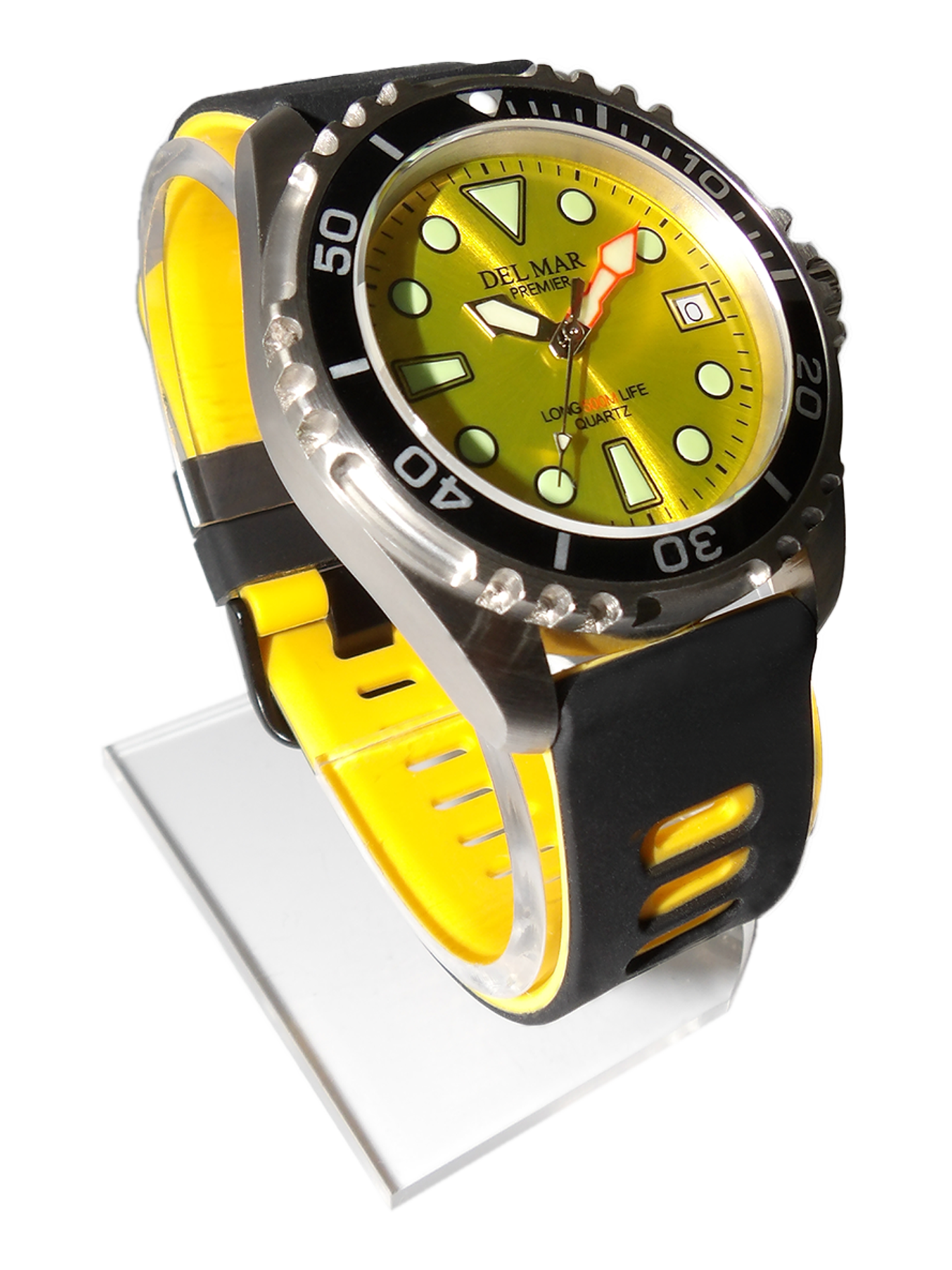 Del Mar Pro Dive 500M – Yellow Dial / Yellow & Black Strap #50456