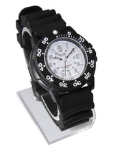 Men's Sand Key Dive 200 M White Face, PU Rubber Strap #50513