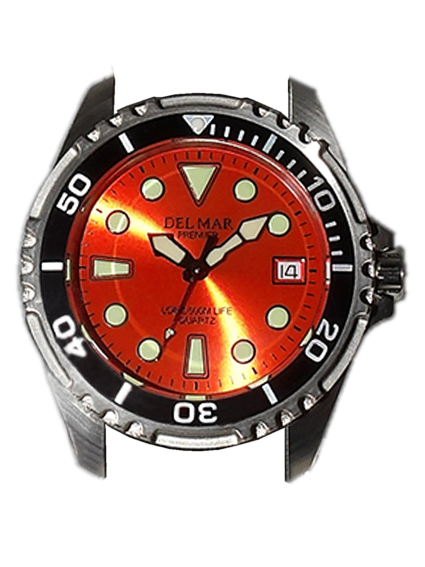 Del Mar Pro Dive 500M – Orange Dial / Stainless Steel Bracelet #50424