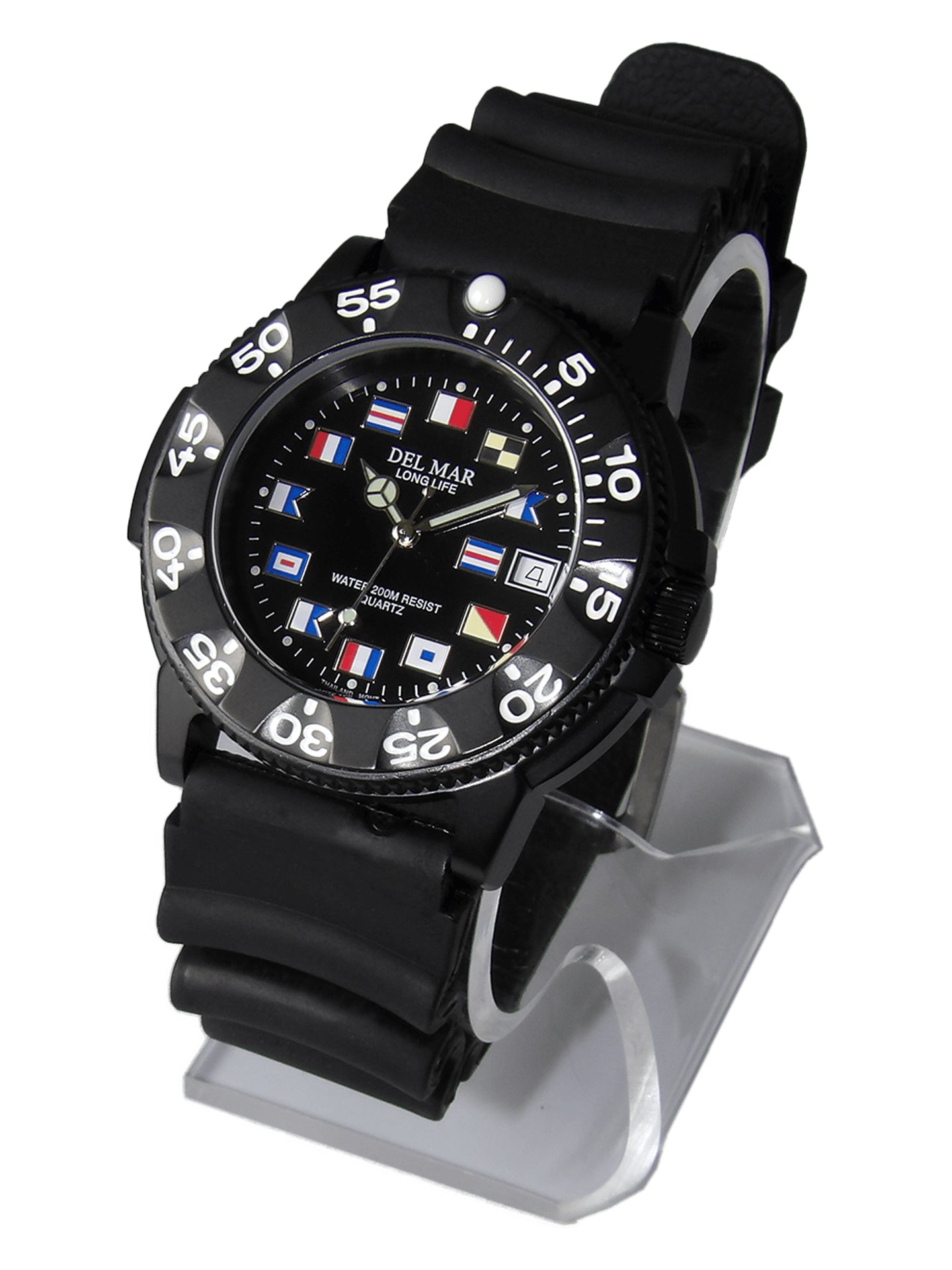 Men’s Sand Key Dive 200M Black Nautical Face & Black Strap #50514