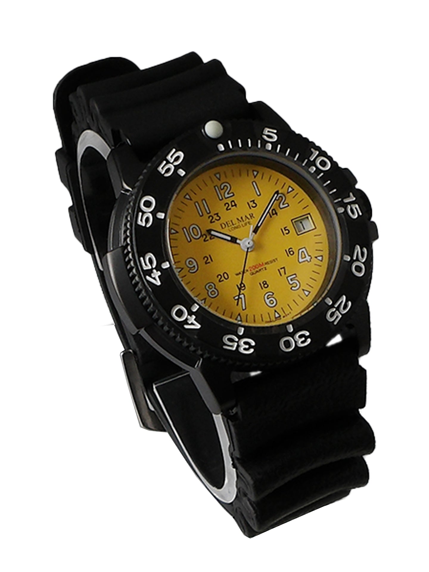 Del Mar Sand Key Dive 200 – Yellow Dial Sport Strap Watch – 200M