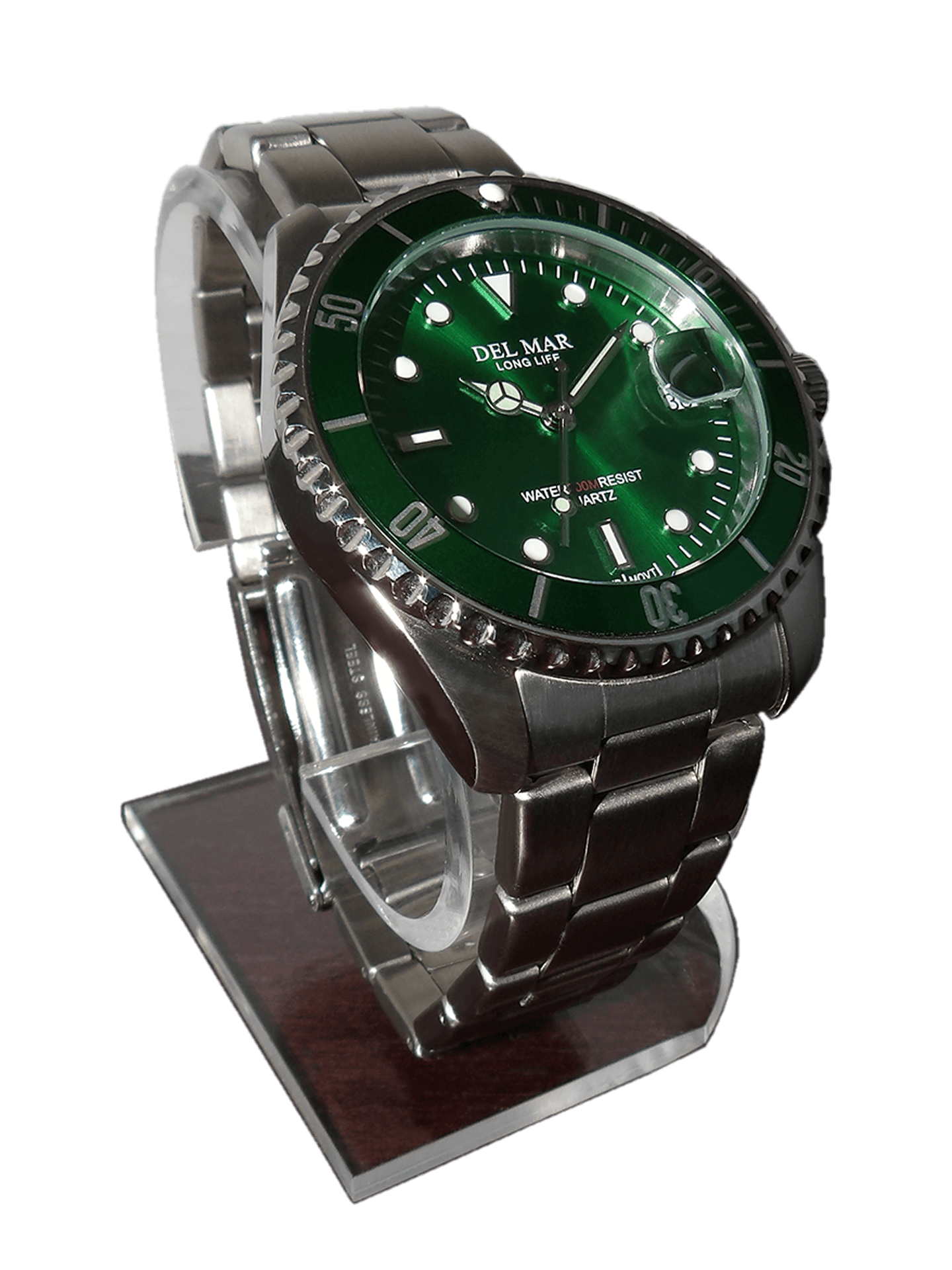 Del Mar Coronado Green Dial Stainless Steel Watch 50375