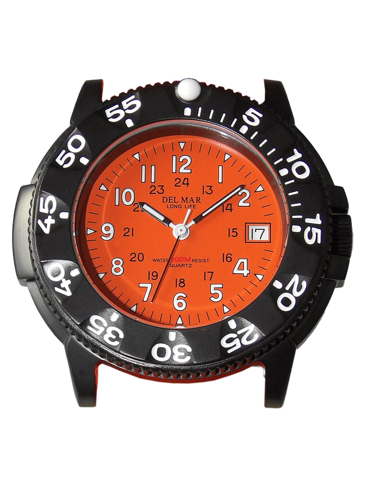 Del Mar Sand Key Orange Dial Rubber Strap Watch 50386 | 200M Water