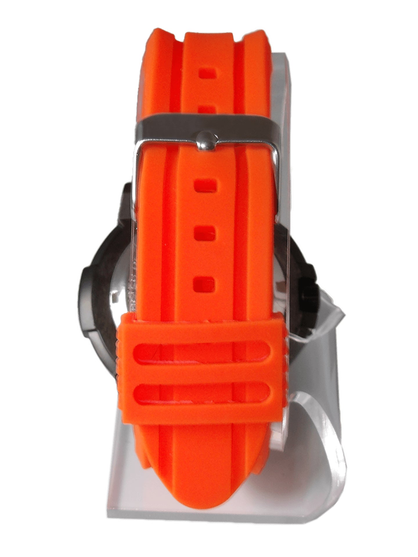 Del Mar Sand Key Orange Dial Rubber Strap Watch 50386