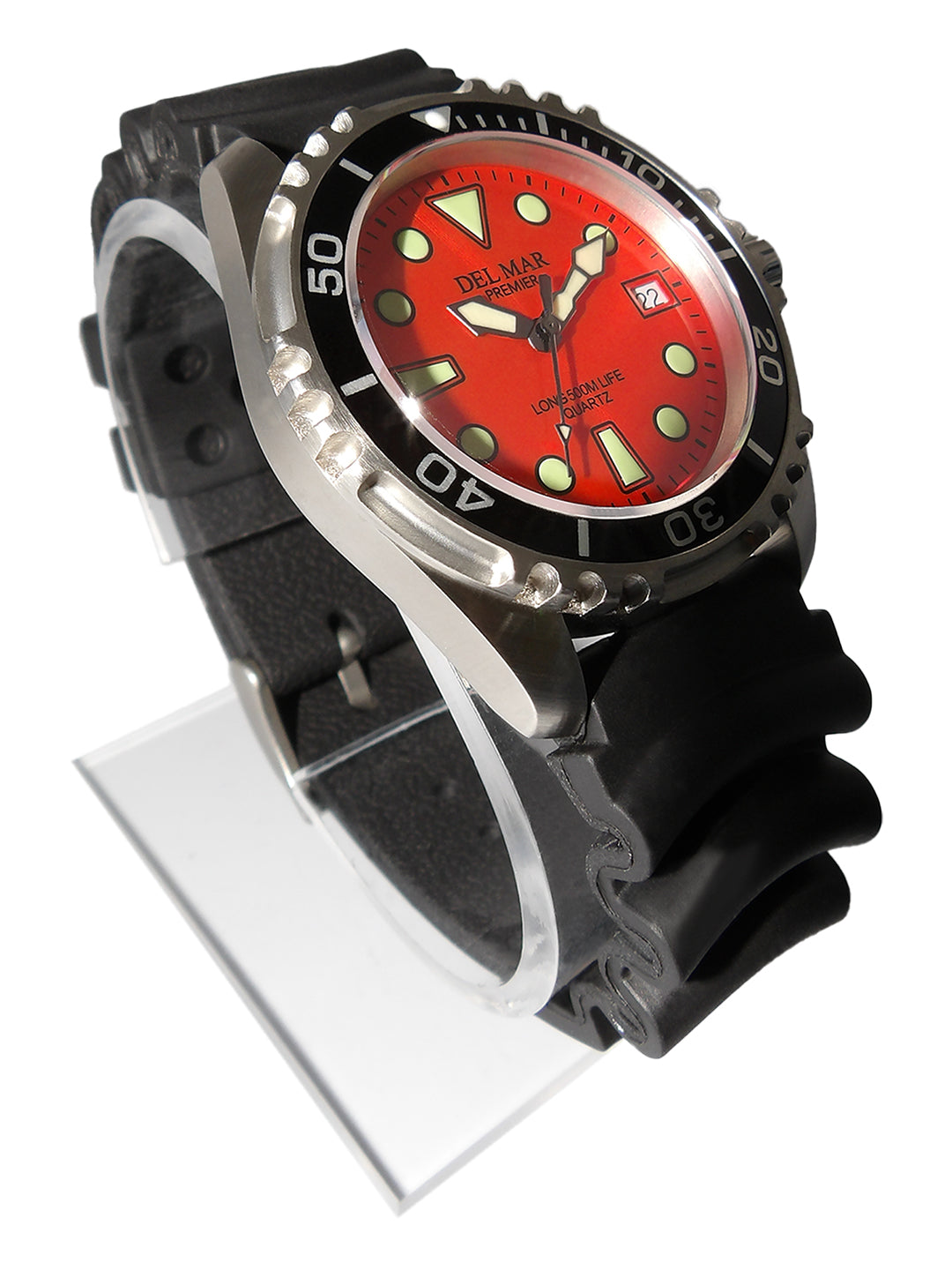Del Mar Pro Dive 500M – Orange Dial / Black Strap #50420
