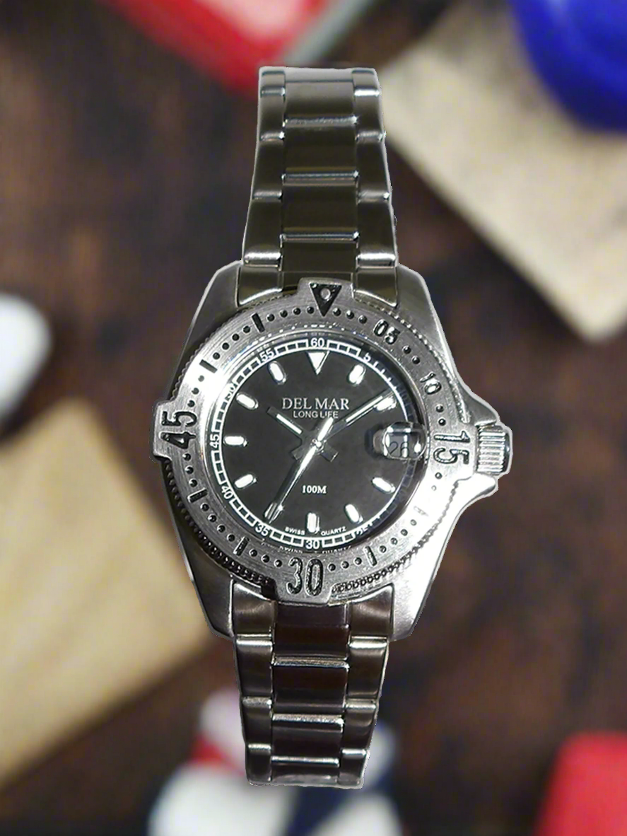 Del Mar Classic Ladies Admiral Black Dial Dress Watch 50276
