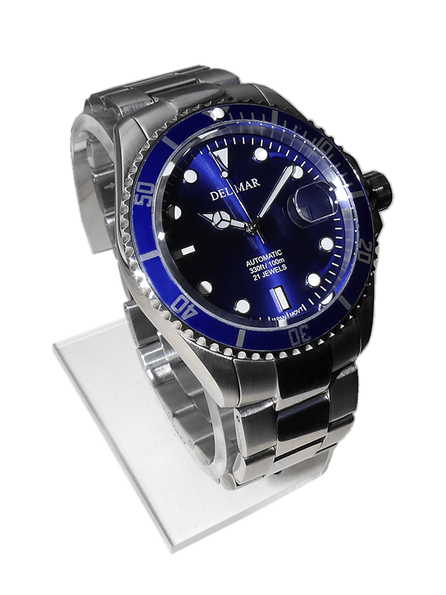 Del Mar Premier Automatic – Blue Dial / Stainless Steel Bracelet – Model 50391