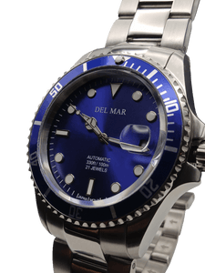 Men's Automatic Watch Blue Dial, Stainless Steel Band #50391