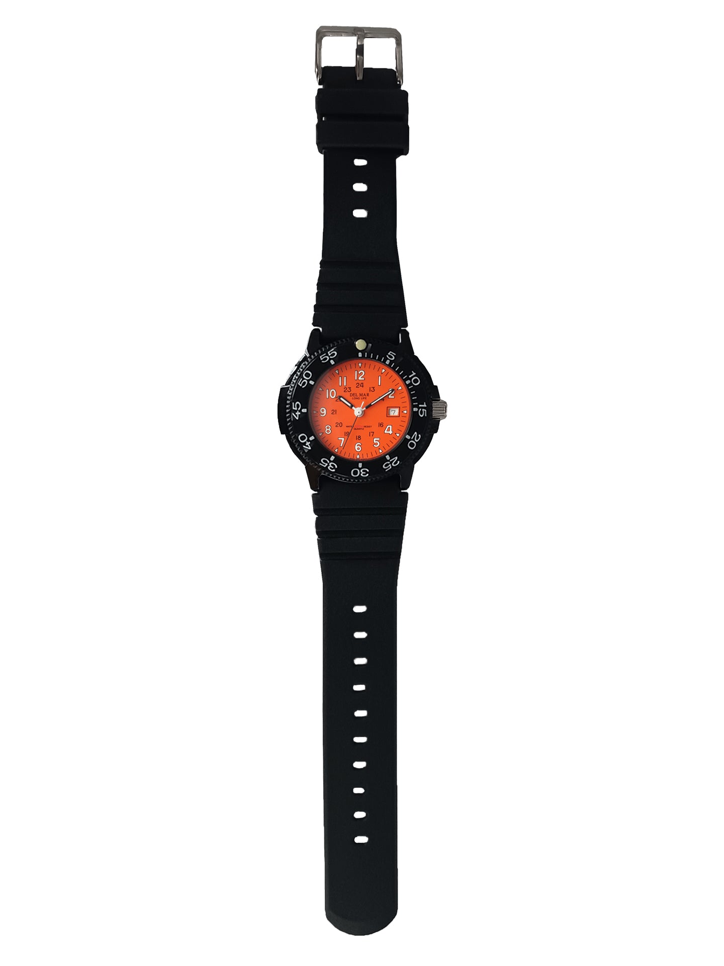 Del Mar Sand Key Ladies Orange Face Dive Watch 200M #50507
