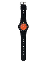 Del Mar Sand Key Ladies: Orange Face, Black Strap, 200m Water Resistant #50507